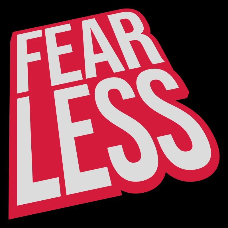 fearless Text Zitat Design