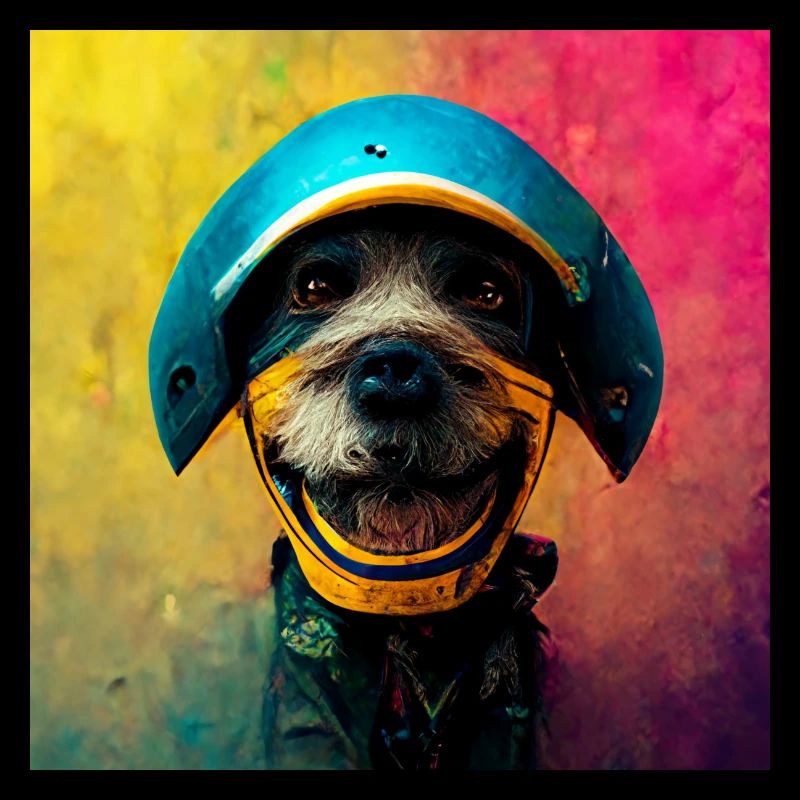 bunter Hund