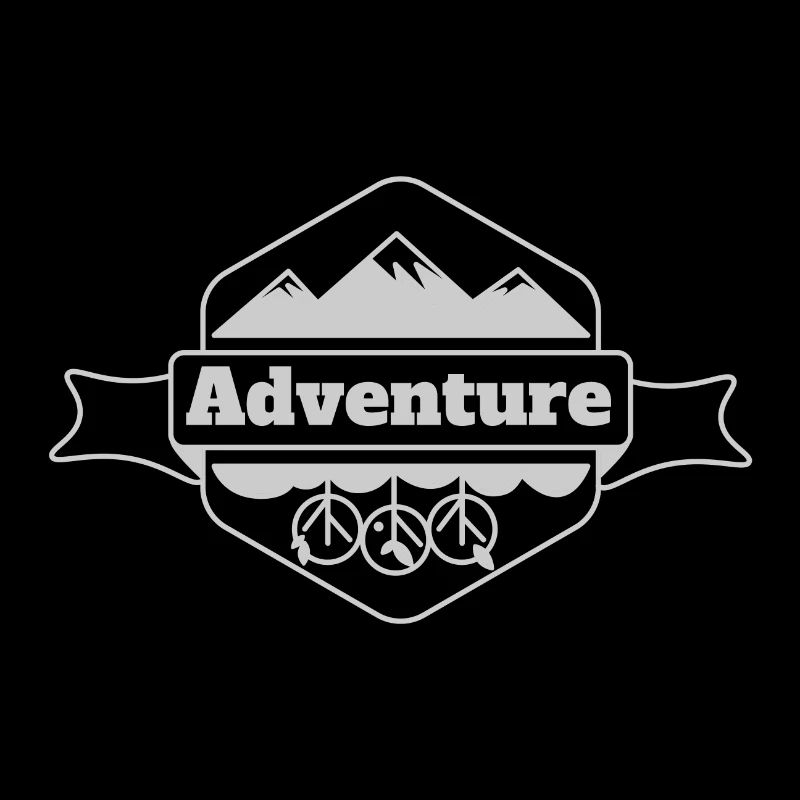 Art de badge d’aventure et art de motivation