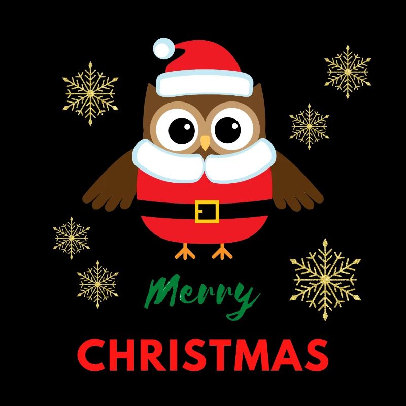 Merry Christmas Eule
