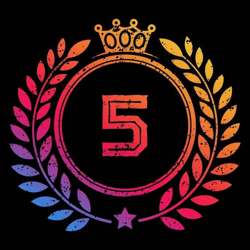 5 Number wreath