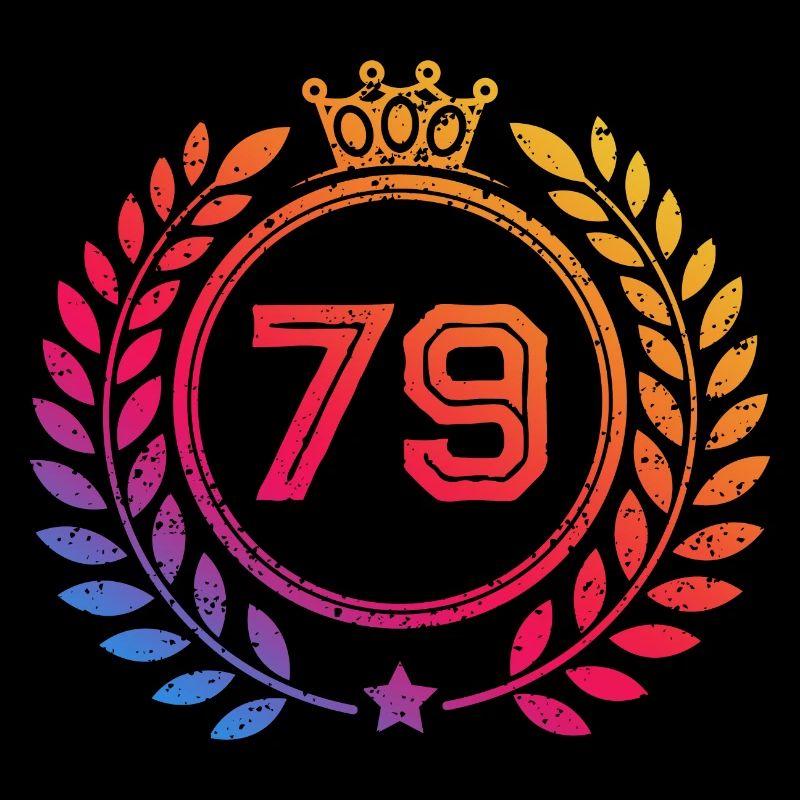 79 Number wreath