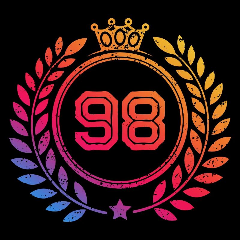 98 Number wreath