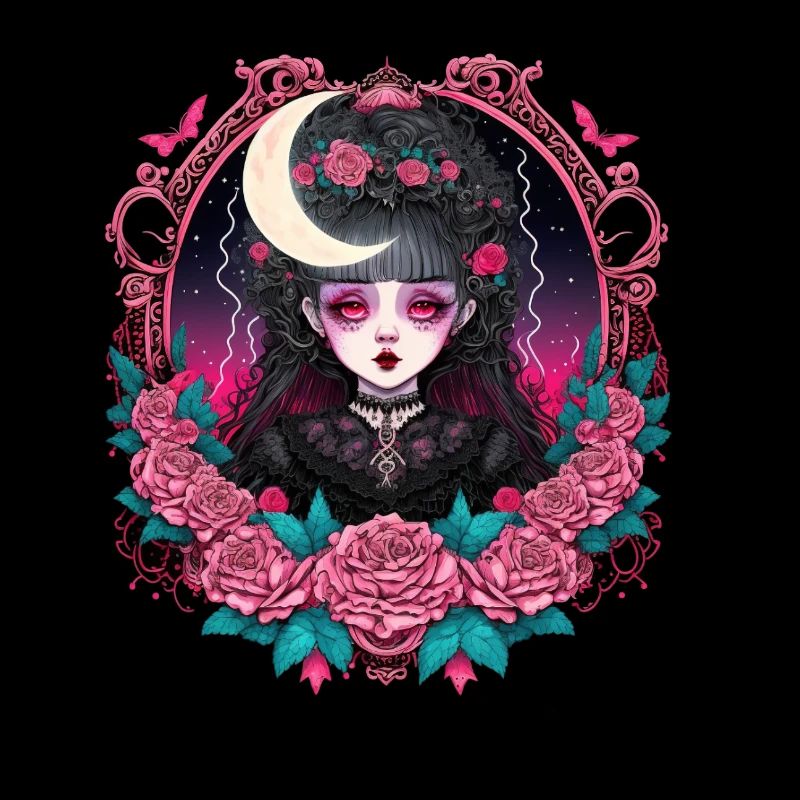 Viktorianische Gothic-Dame