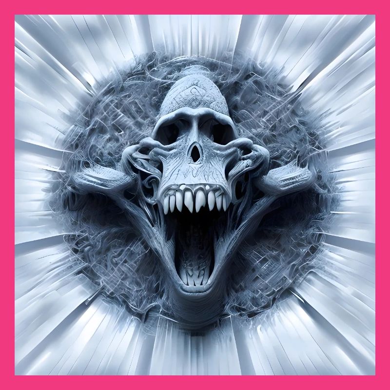 Affenschädel, Monkey Skull, Schädel, Digital Art