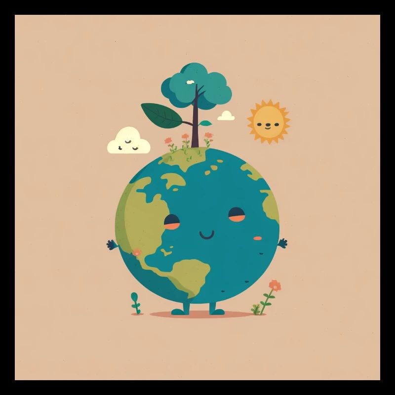 Ein niedlicher Planet Erde