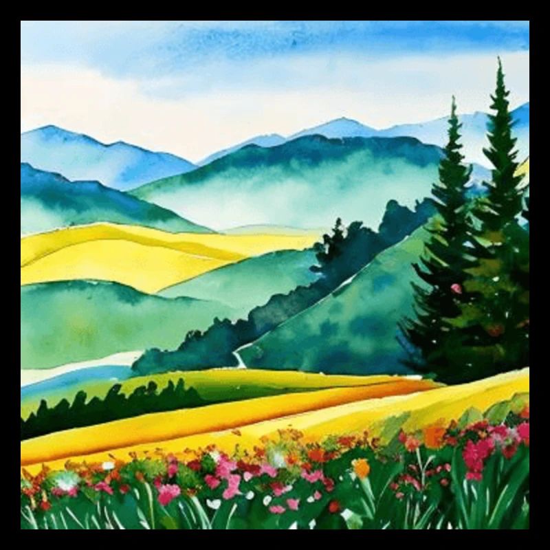 Landschaft mit Berge