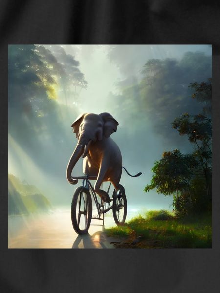 Elephant on bike