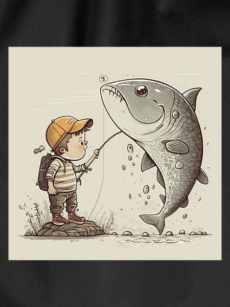 Little boy catches gift