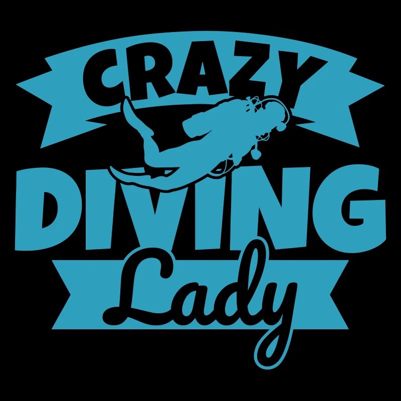 Plongeuse Mme Crazy Diving Lady