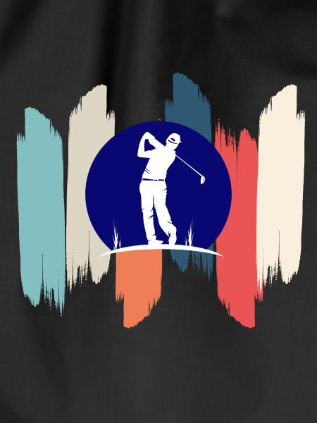Retro rainbow golf