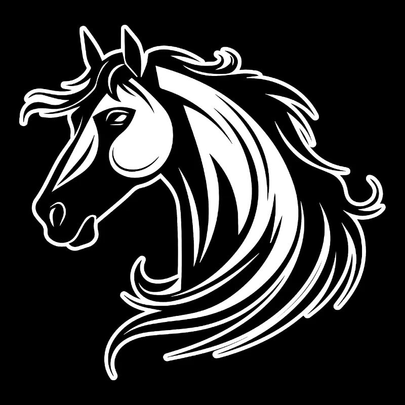Poney tête de cheval