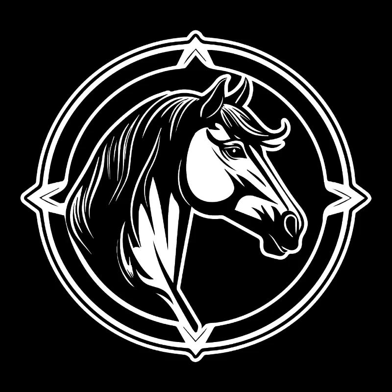 Poney tête de cheval