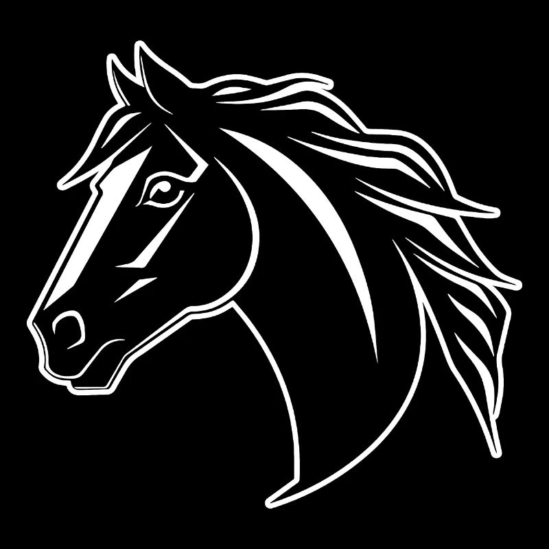 Poney tête de cheval