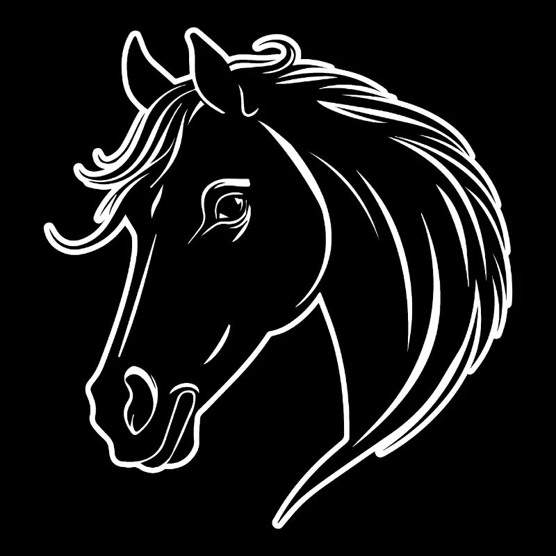 Poney tête de cheval