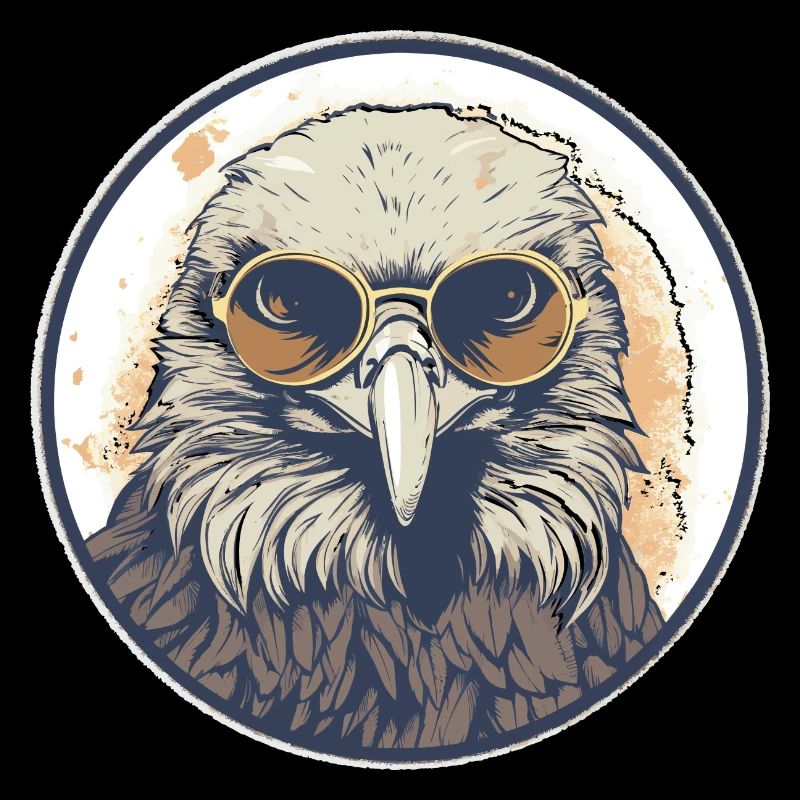 Adler mit Sonnenbrille, Falke, Vogel