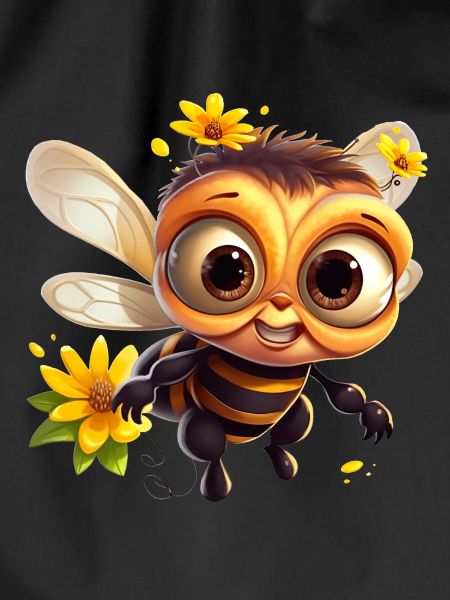 Funny honey bee