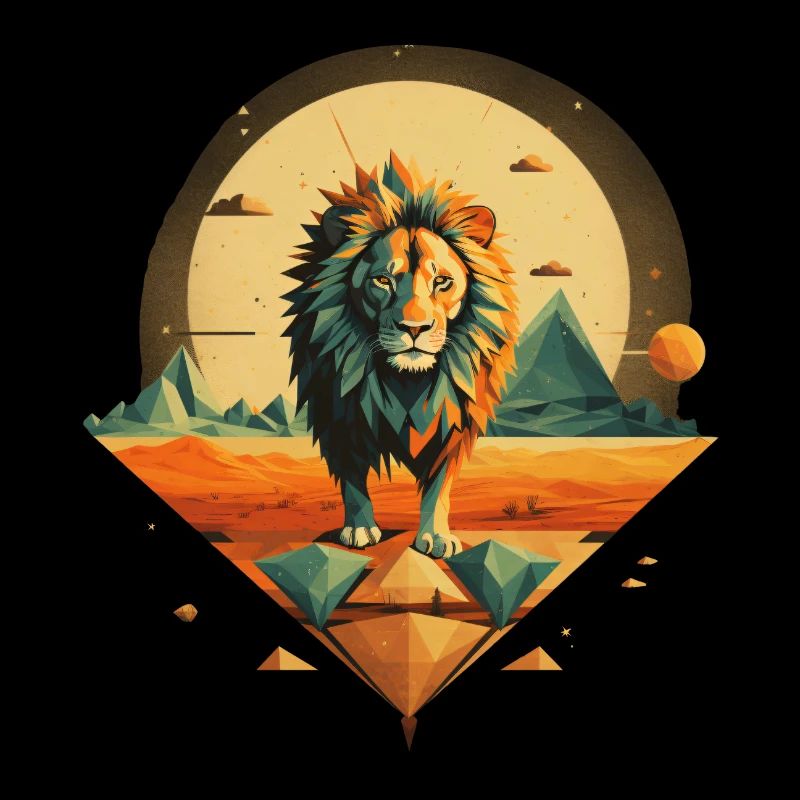 Lion au soleil