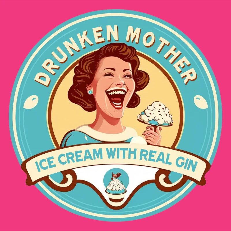 Betrunkenes Mutter-Eis