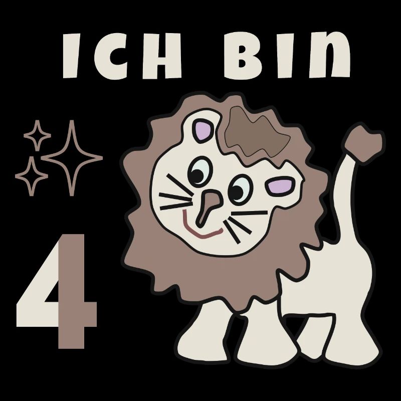Ich bin 4 Jahre alt - Vierter Kinder Geburtstag