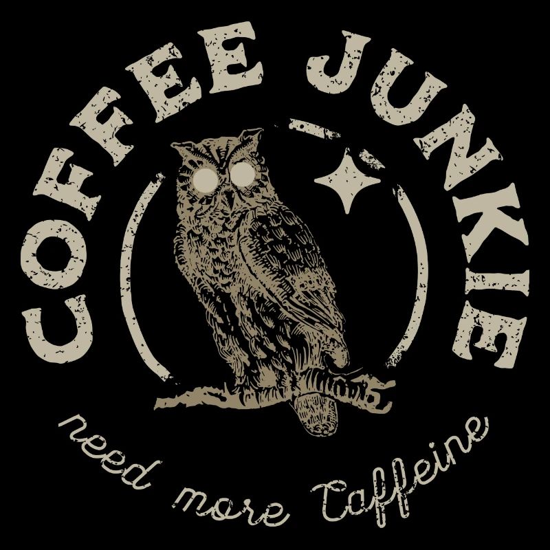 Coffee Junkie Eule