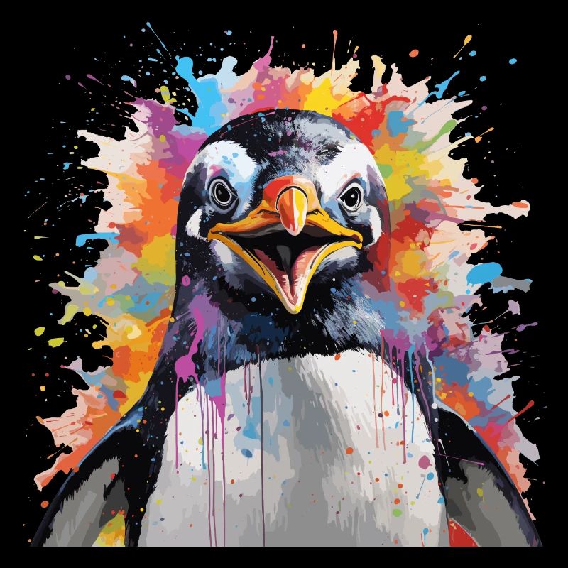 der bunte Pinguin