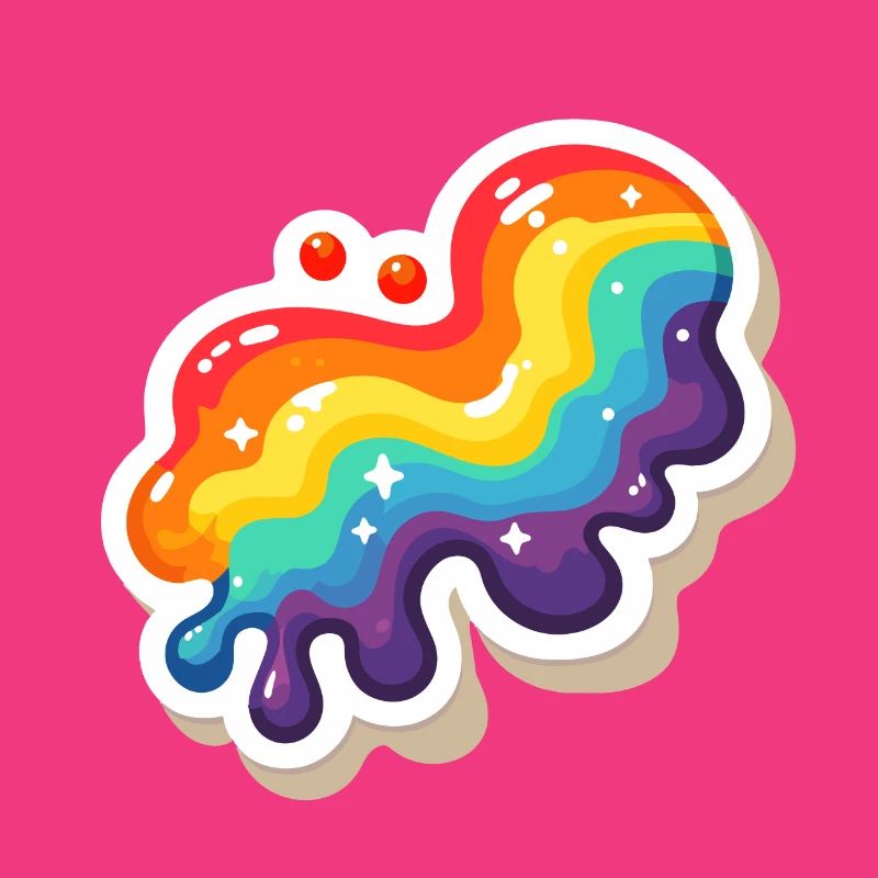 Regenbogen-Pouring-Farbe