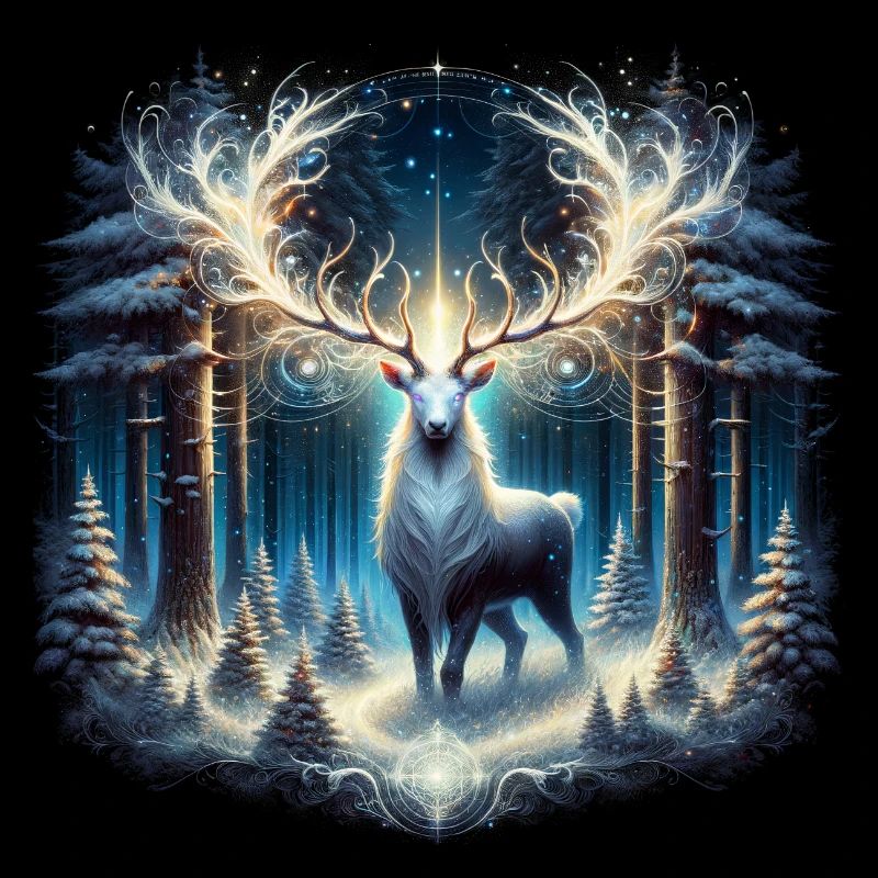 Enchanted forest reindeer
