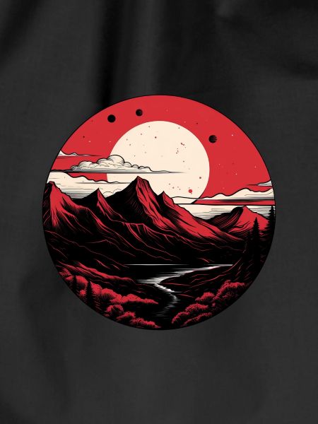 Full moon mountains