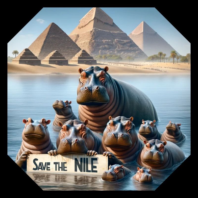 Nilpferd Familie