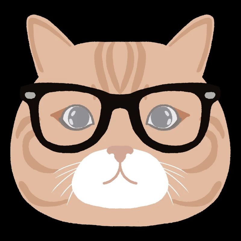 Chat à lunette