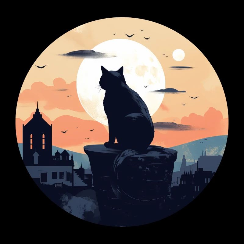 Katze auf dem Dach