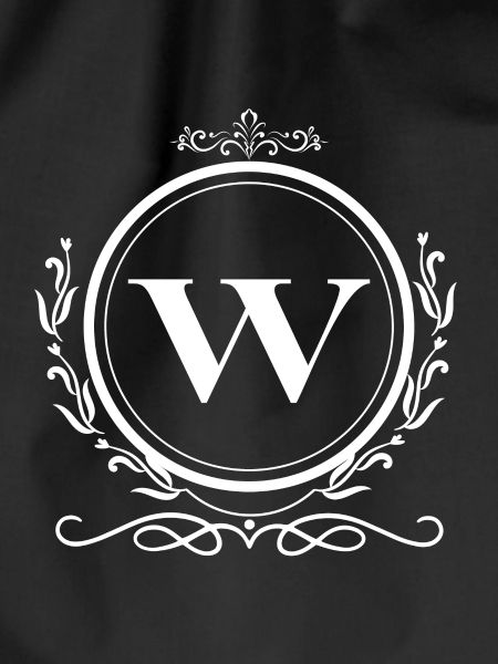 Buchstaben-W-Dekoration