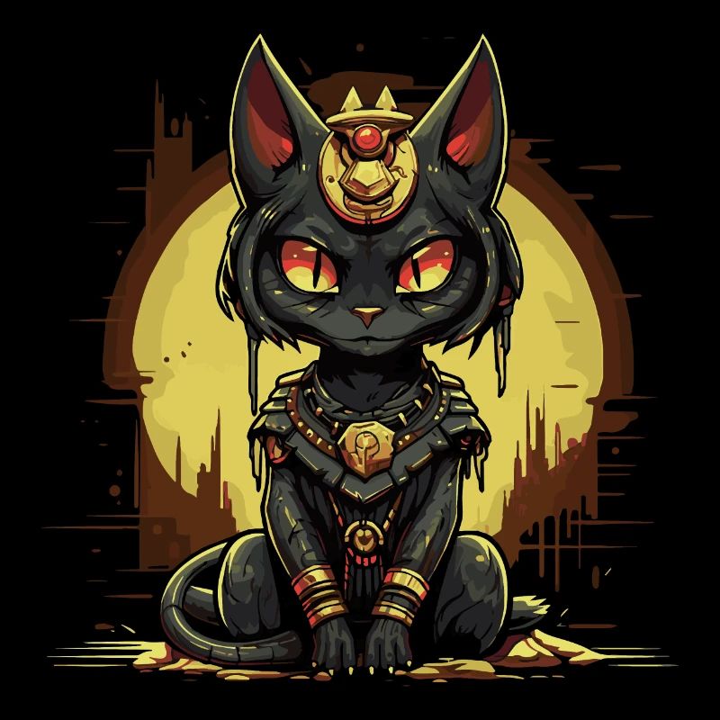 Pharao Tempel Katze