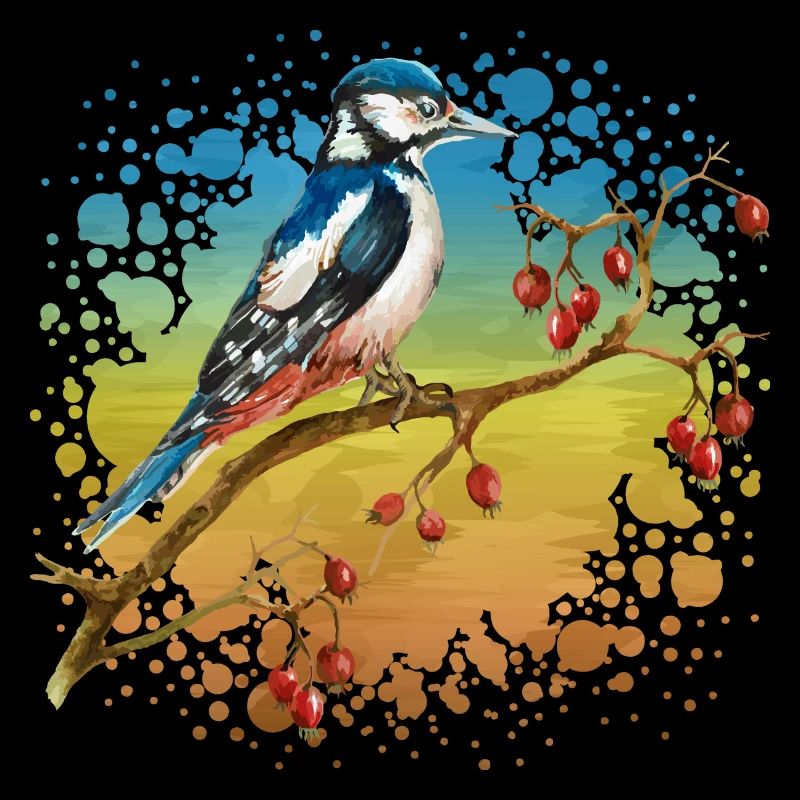 Oiseau coloré