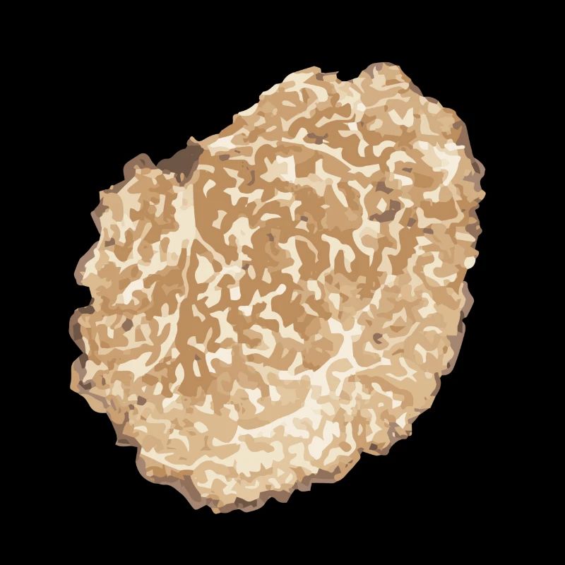 Trüffel Scheibe Pilz