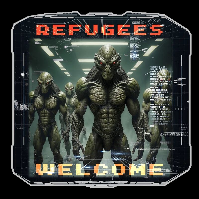 Out of Space - Refugees Welcome Design - Version5