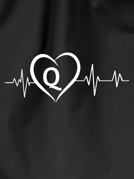 Heartbeat Letter Q