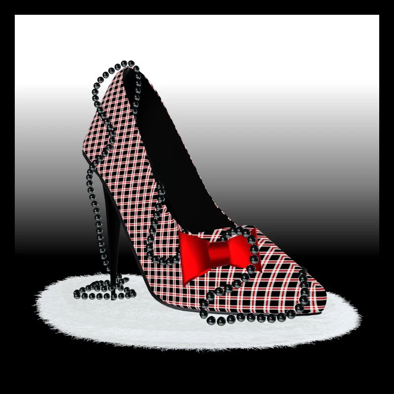 High Heels – Scottish Check Pattern