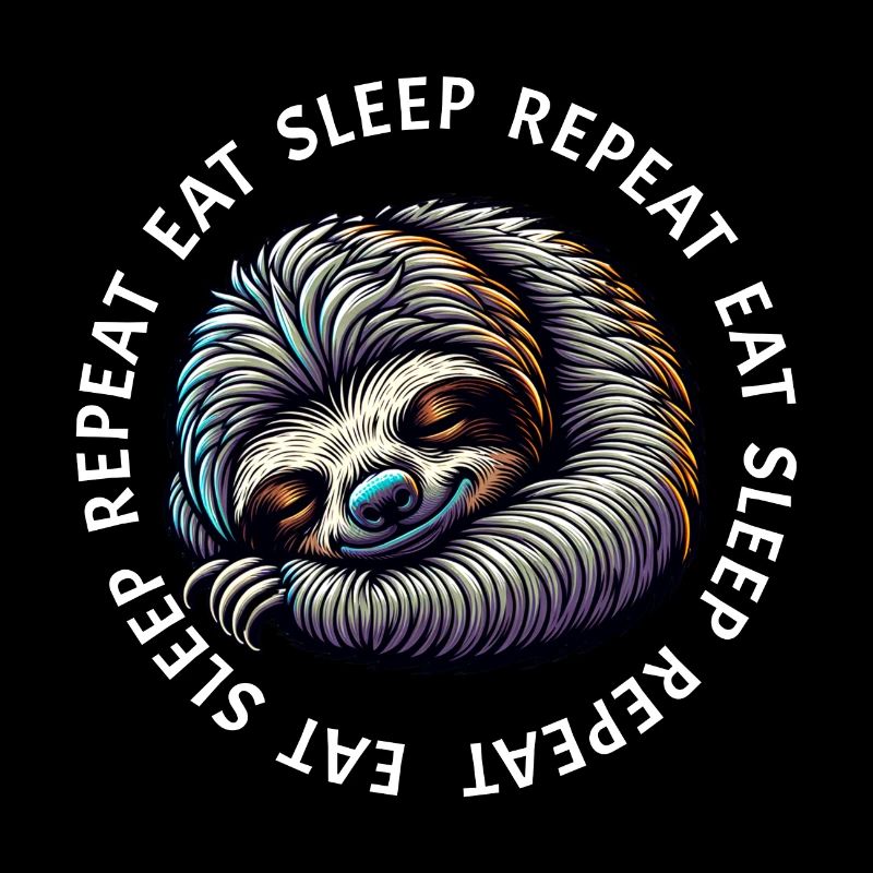 Sloth Eat Sleep Repeat
