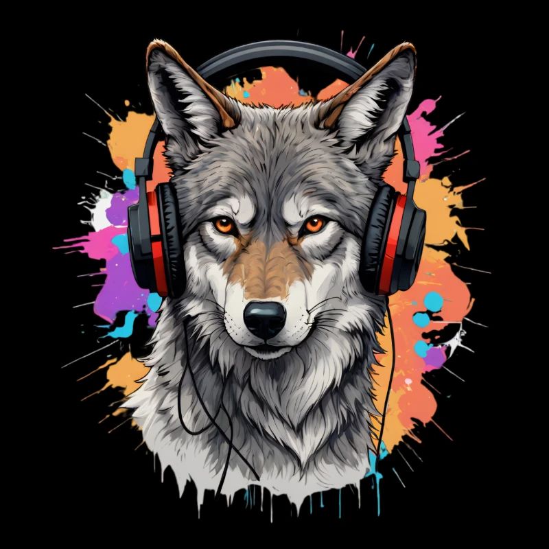 Stylischer Wolf