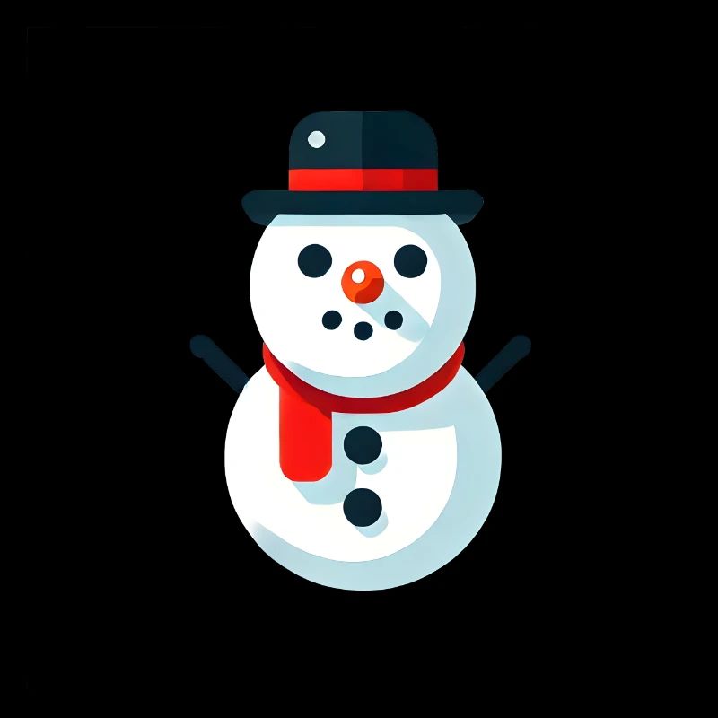 Schneemann mit Schal