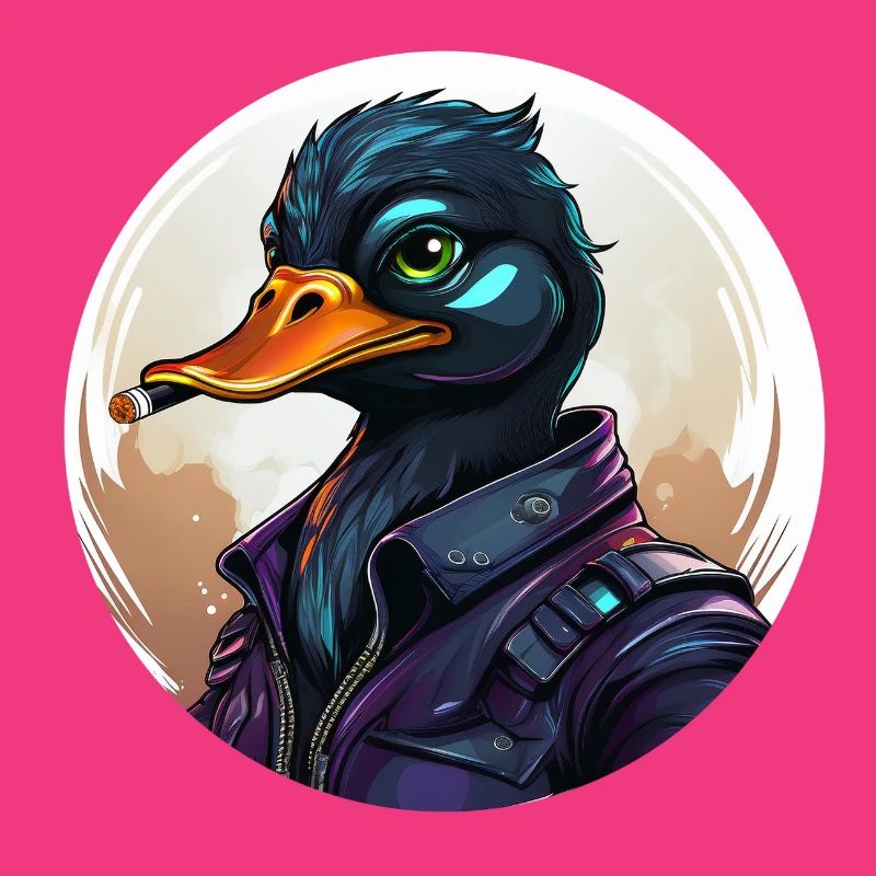 Duck with cigar