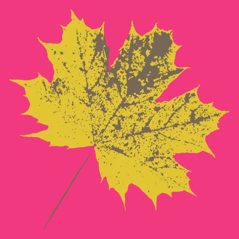 Yellow maple leaf
