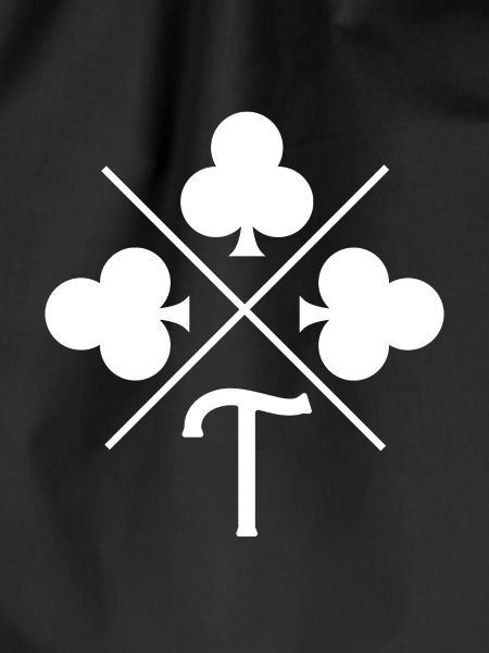 Letter t lucky clover
