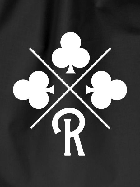 Letter r lucky clover