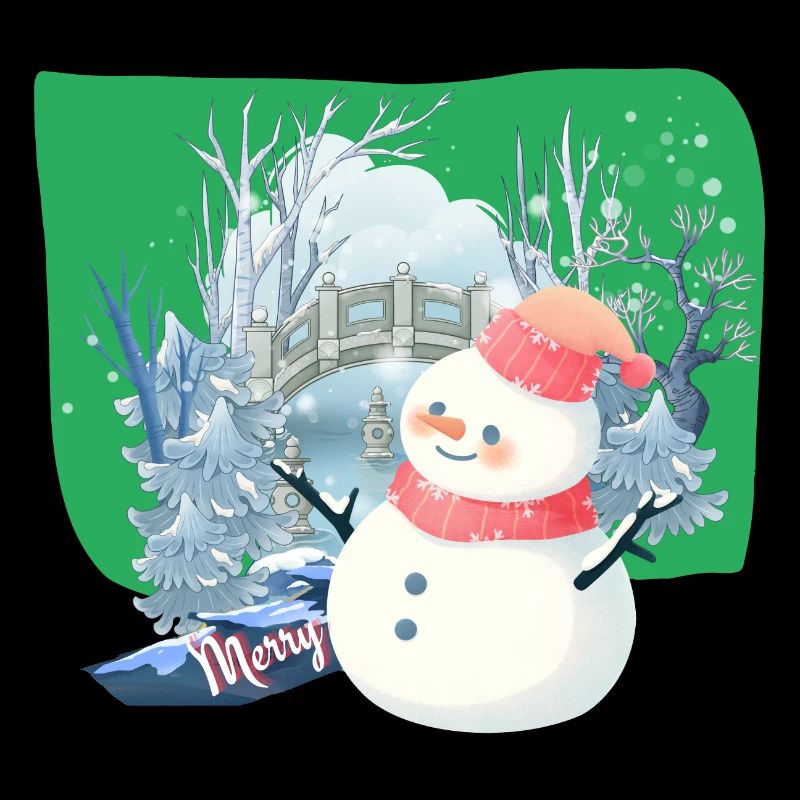 Snowman Merry Christmas