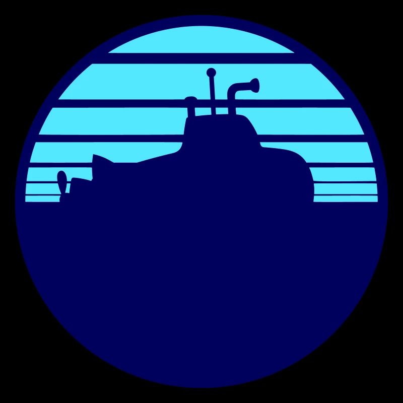 Surfaced Submarine Water Surface Dive