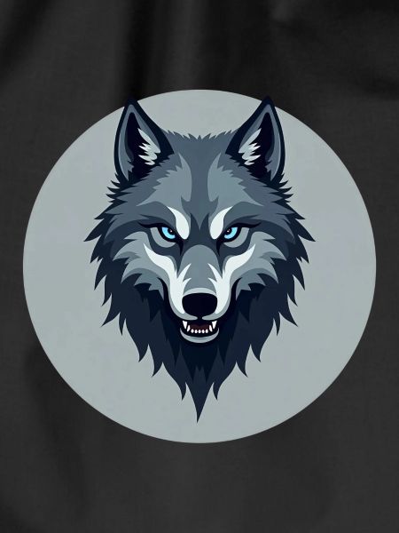 Gray Wolf Circular Design