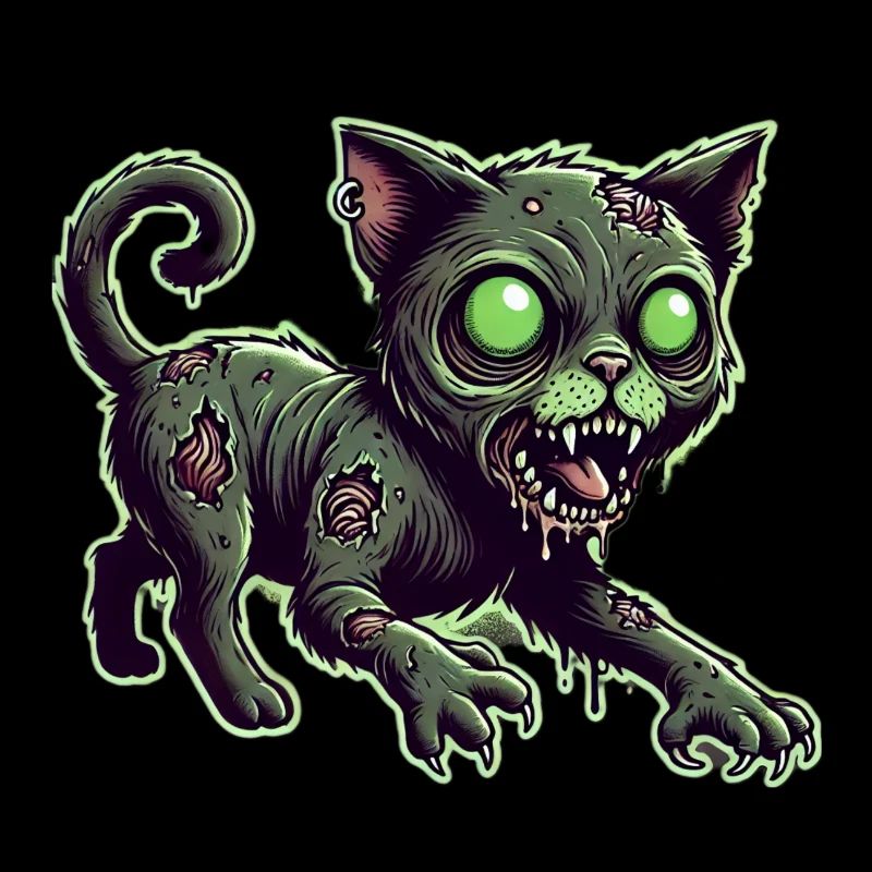 Zombie Katze, Zombiecat, Katze